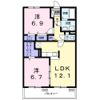クレメント Aの間取り画像