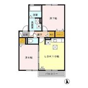 ブロケードリバー Aの間取り画像