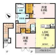 サニーコート加佐 A棟の間取り画像