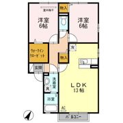 サニープレイス福山Ⅰ F棟の間取り画像
