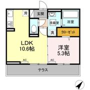 グラン ﾊﾟｾｵの間取り画像