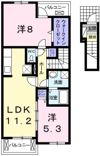パレ ドゥールBの間取り画像