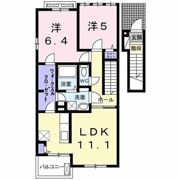 リバーサイド真倉 Cの間取り画像