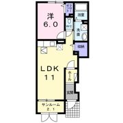 ソレイユ神町 Aの間取り画像
