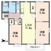 シャルマン宮下の間取り画像