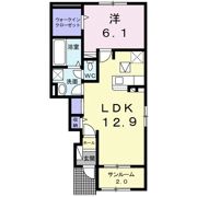 ベル オーヴⅧ Aの間取り画像