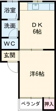 タウンハウス片山の間取り画像