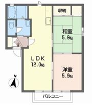 フレグランス坂上の間取り画像