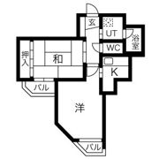 ラウムズ虹ヶ丘の間取り画像