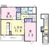 ルミナス・MⅡ Aの間取り画像