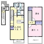 グランド－ル Aの間取り画像