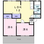 リバティーベル松縄Aの間取り画像