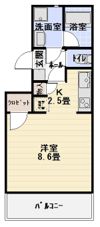 ルミエールしものの間取り画像