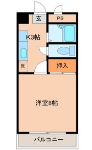 ロッヂ宮法師D棟の間取り画像