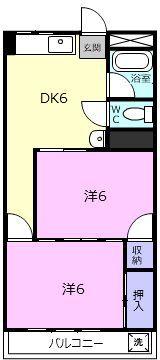 名張駅前マンションの間取り画像