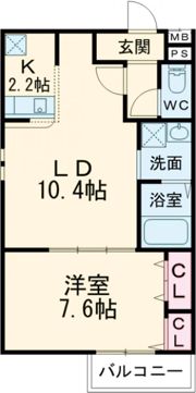 フジパレス堺諏訪森Ⅰ番館の間取り画像
