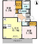 Piccolo Pino島町（ﾋﾟｯｺﾛ ﾋﾟｰﾉ） C棟の間取り画像