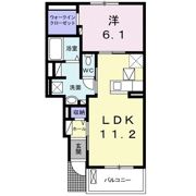 ビオーラ長田 Aの間取り画像
