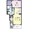 ビオーラ長田 Aの間取り画像