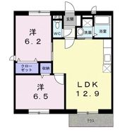 リバーパークタモツB棟の間取り画像