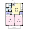 ヒルズ栗林Aの間取り画像