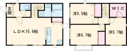 エセナ番町Bの間取り画像