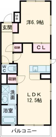 グリーンヒルの間取り画像
