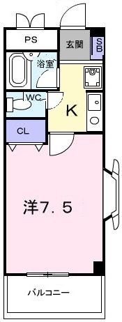 センターフィールドⅢの間取り画像