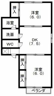 イエローハウス城西Bの間取り画像