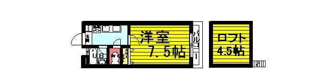 レジデンスセンジュAの間取り画像