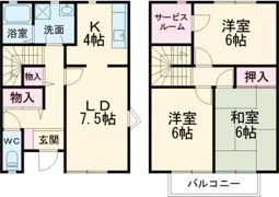 フェスタ山崎Bの間取り画像