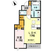 メゾンK-2・3 K-2の間取り画像