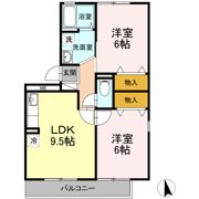 セジュール豊丘 Dの間取り画像