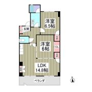 寿ハイツの間取り画像