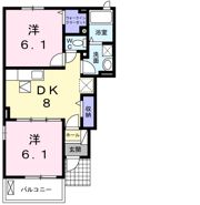 フルーツパーク富里館Eの間取り画像