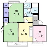 屋島フレグランス A棟の間取り画像