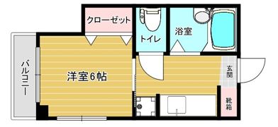 スリム室見の間取り画像