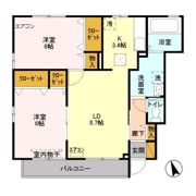 コージーヒルズ Bの間取り画像