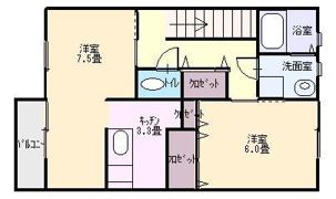 ヴィラ・クローバーの間取り画像