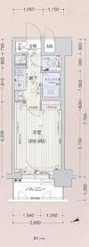 プレサンス京都四条河原町ネクステージの間取り画像