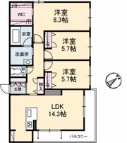 ラシーヌSの間取り画像