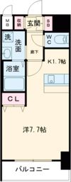 プレサンス名古屋駅前ヴェルロードの間取り画像