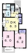 ラウレールAの間取り画像