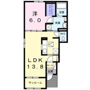 プラシード カーサ Ⅹの間取り画像