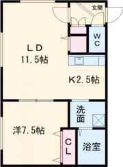 AKT月寒中央の間取り画像
