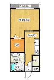 チアフルビューティ黒髪Ⅲの間取り画像