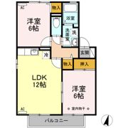 エスポワール笹本 Dの間取り画像