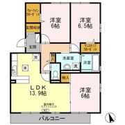 フォルトゥーナB棟 B棟の間取り画像