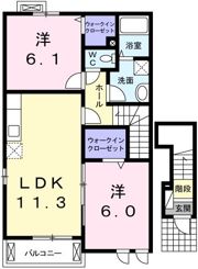 花水木 一番館の間取り画像