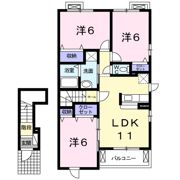 クレストガーデンⅡの間取り画像